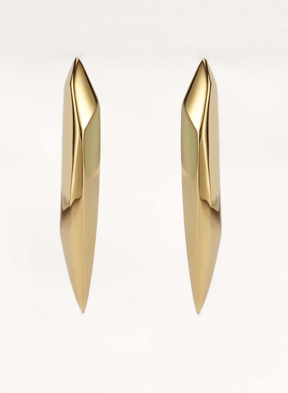 ROCK STATEMENT EARRINGS IN GOLD SILVER