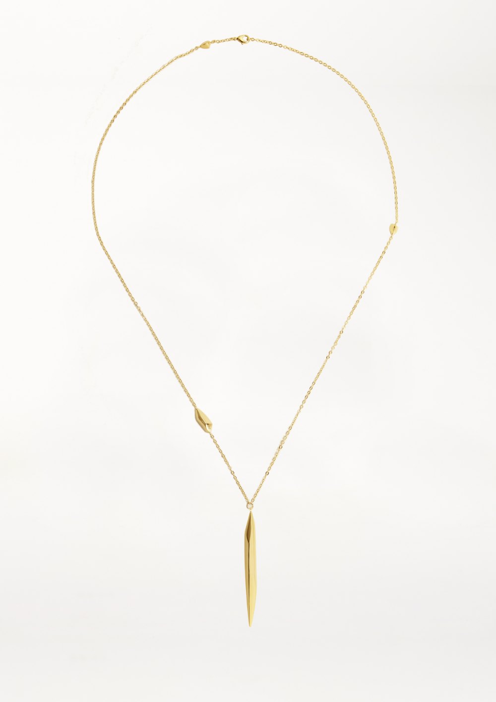  WASHED STONE COLLECTION XENIA BOUSStar Dust Necklace long Pendant Necklace in gold silver with sculptural pendant  elegant chain