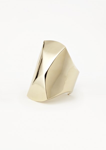 xenia bous jewellery golden stone 14 Maxi Diamond Cuff gold