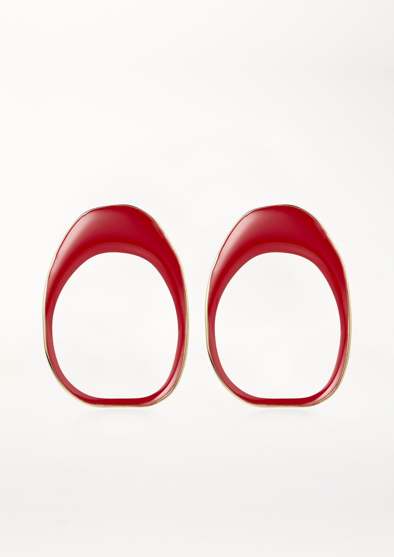 xenia bous jewellery coloured stone 02 earrings feuerrot red