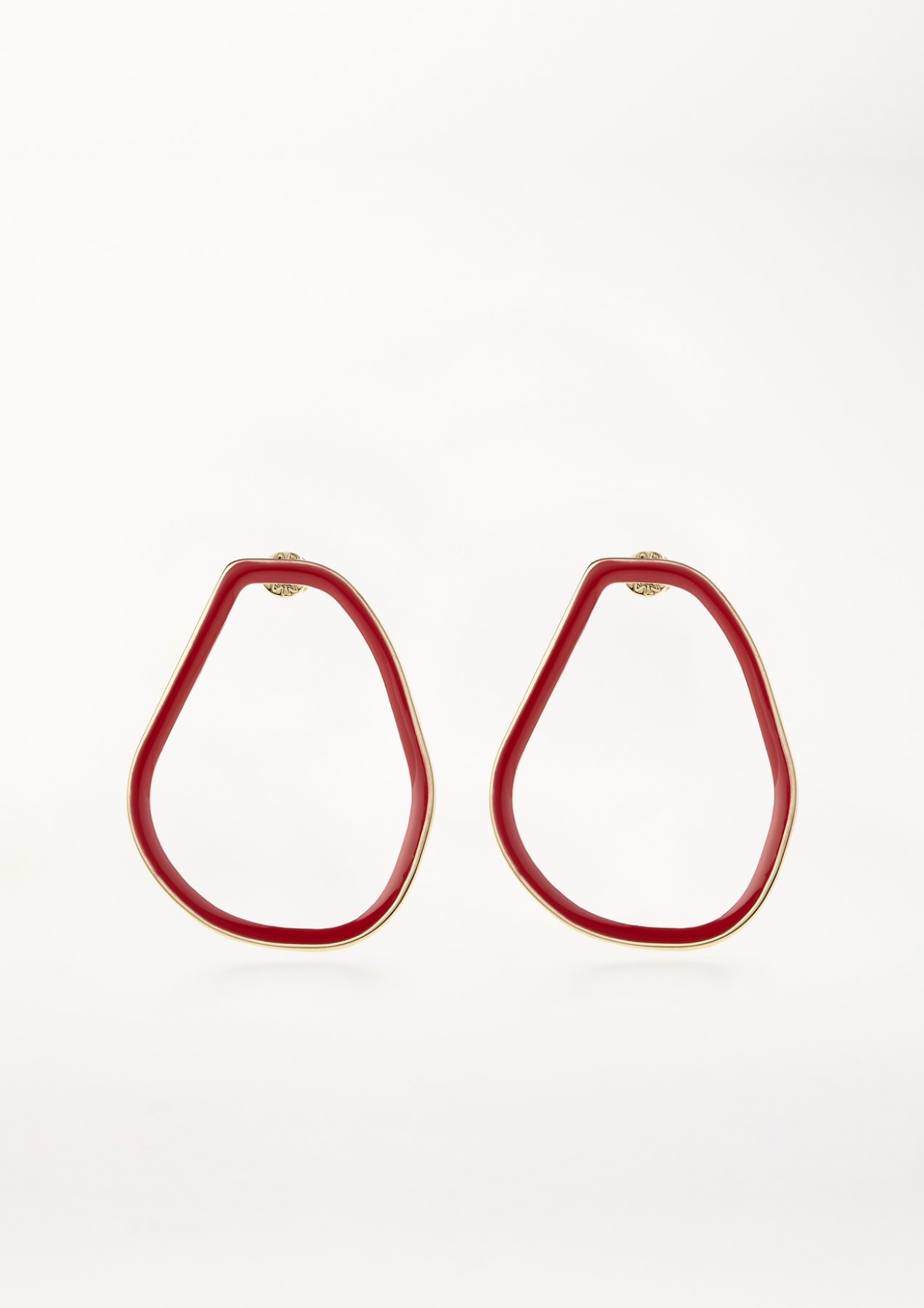 xenia bous jewellery coloured stone 02 earrings feuerrot rot