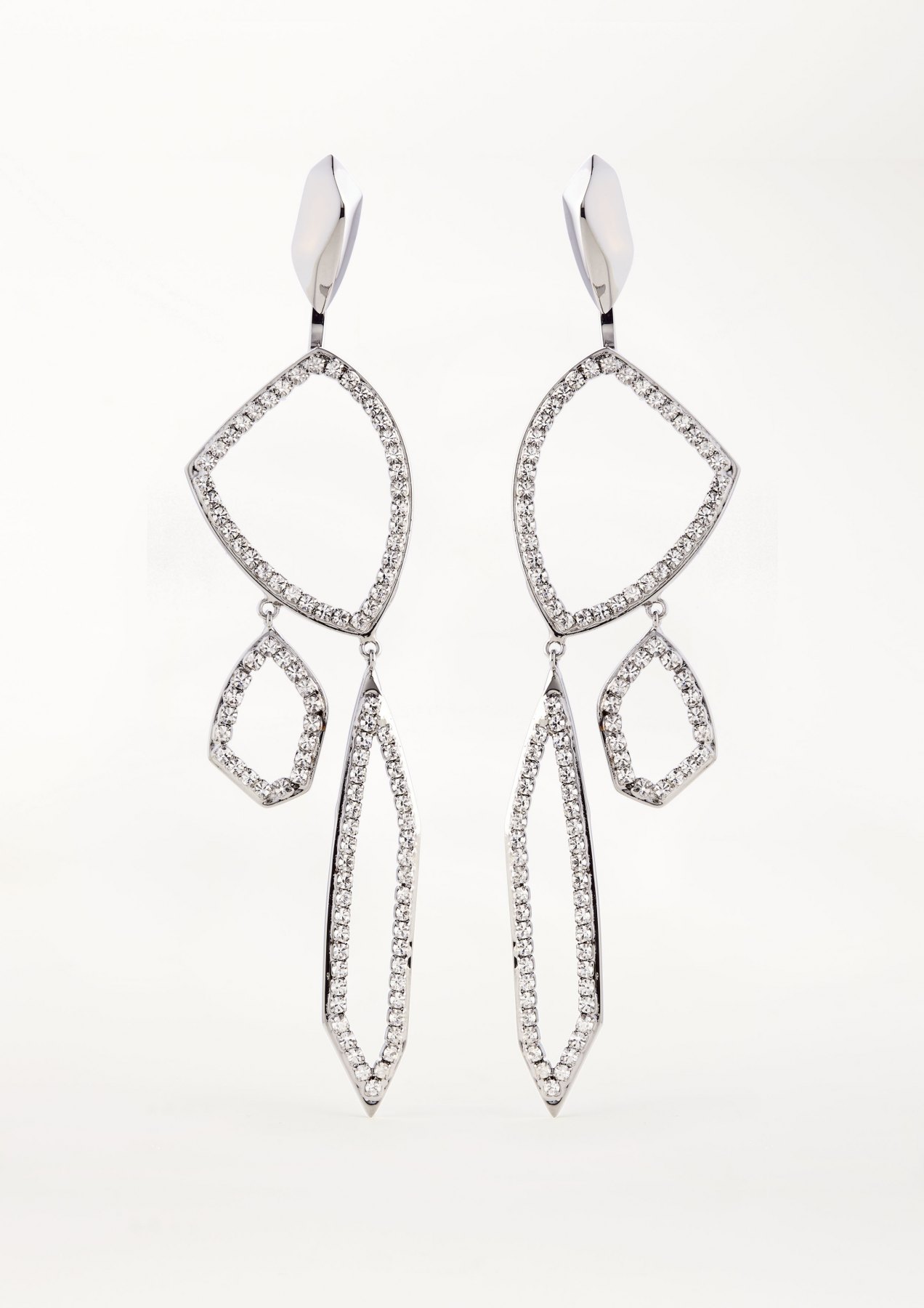xenia bous jewellery sparkling outcut 03 earrings swarovski cristals